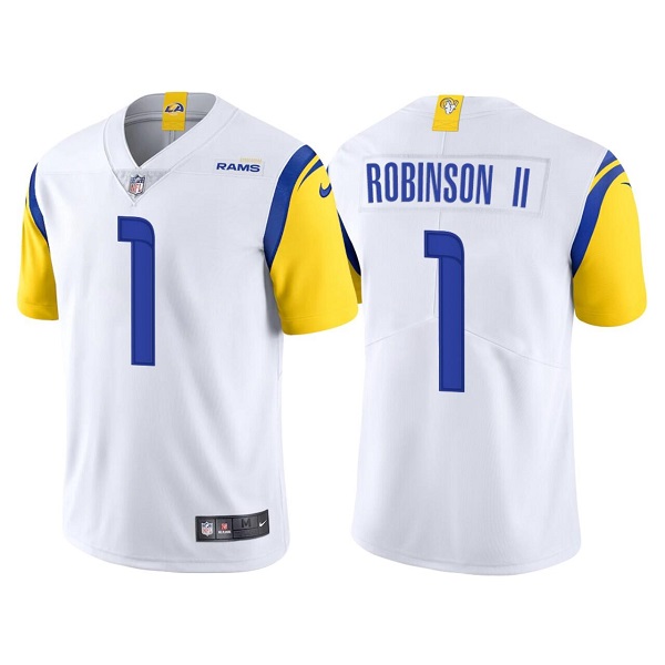 Men's Los Angeles Rams Allen Robinson II White Vapor Untouchable Limited Stitched Football Jersey Men's Los Angeles Rams Allen Robinson II White Vapor Untouchable Limited Stitched Football Jersey